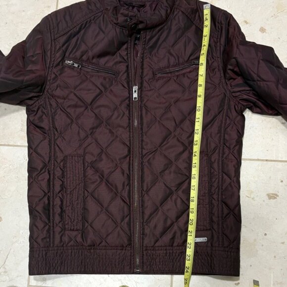 Guess Men's Quilted Jacket - Dark Burgundy - Picture 7 of 7